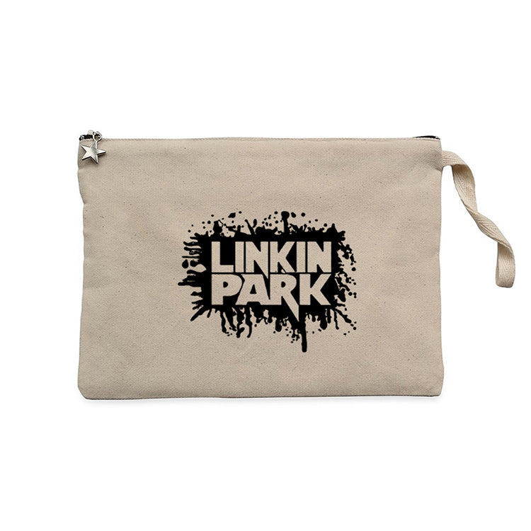 Linkin Park Underground Krem Clutch Astarlı Cüzdan / El Çantası
