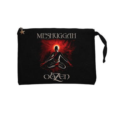 Meshuggah Obzen Siyah Clutch Astarlı Cüzdan / El Çantası