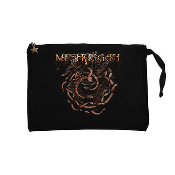 Meshuggah The Ophidian Trek Siyah Clutch Astarlı Cüzdan / El Çantası