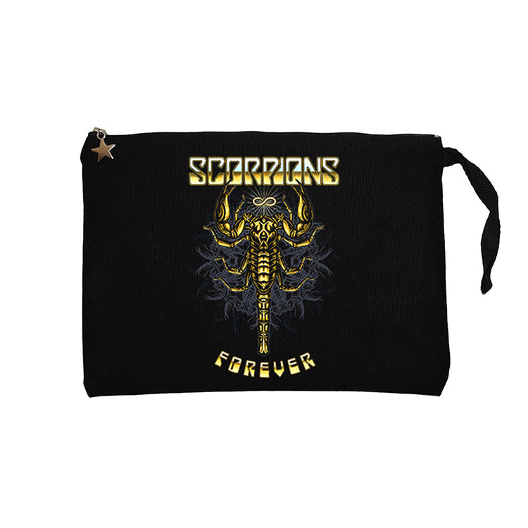 Scorpions Forever Siyah Clutch Astarlı Cüzdan / El Çantası