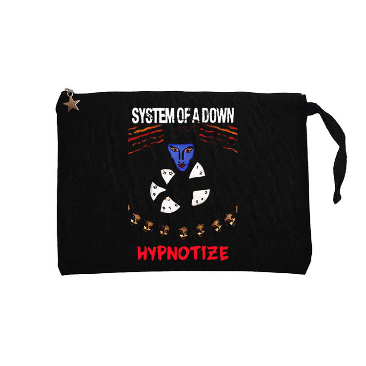 System of a Down Hypnotize Siyah Clutch Astarlı Cüzdan / El Çantası