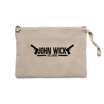 John Wick The Game Krem Clutch Astarlı Cüzdan / El Çantası
