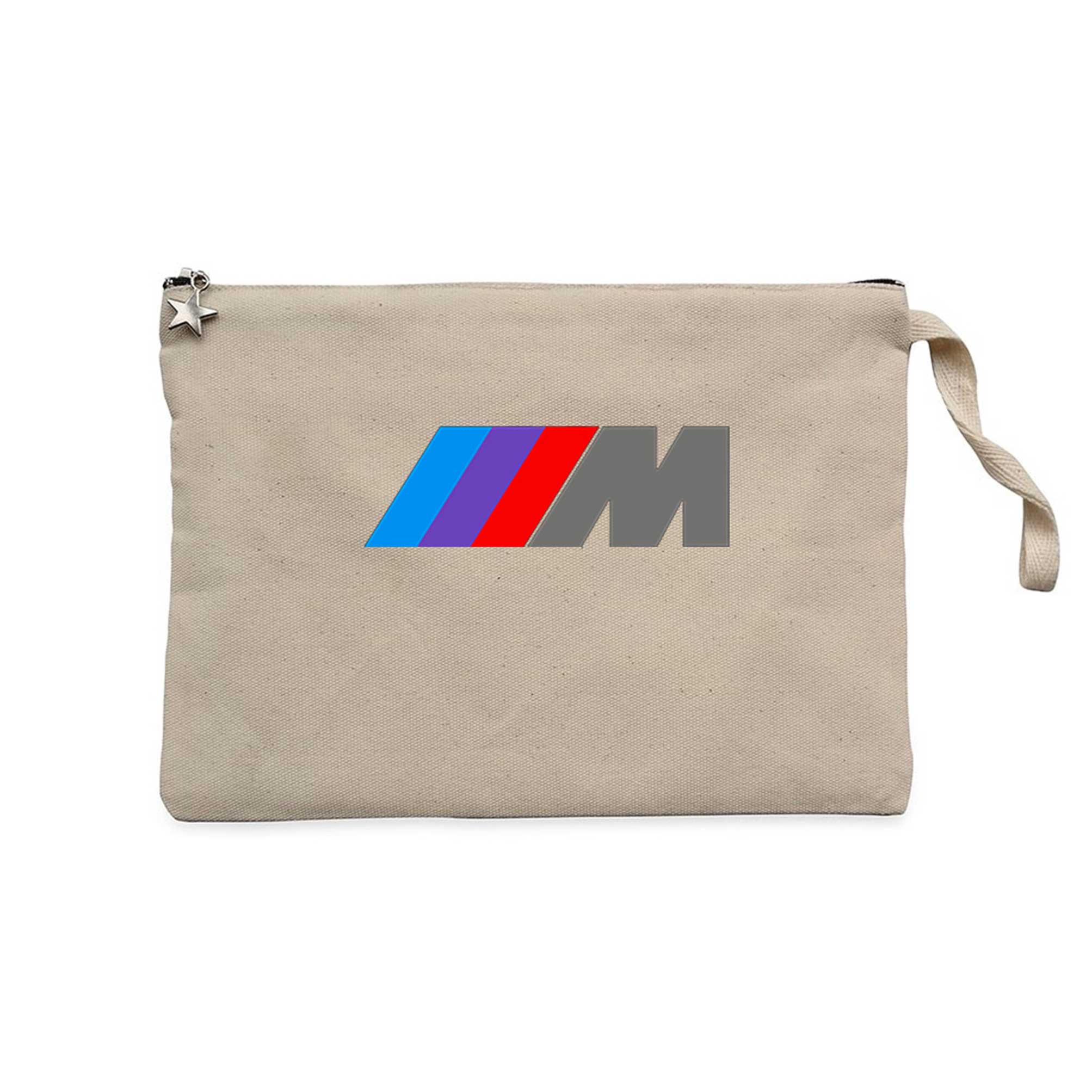 BMW M Power Logo Krem Clutch Astarlı Cüzdan / El Çantası