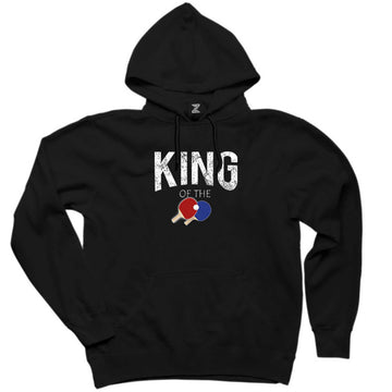 Ping Pong King Of The Siyah Kapşonlu Sweatshirt Hoodie