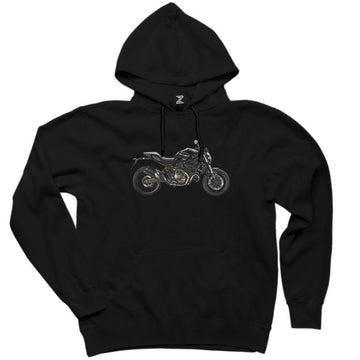 Ducati Monster Motosiklet Canavarı 821 Siyah Kapşonlu Sweatshirt Hoodie