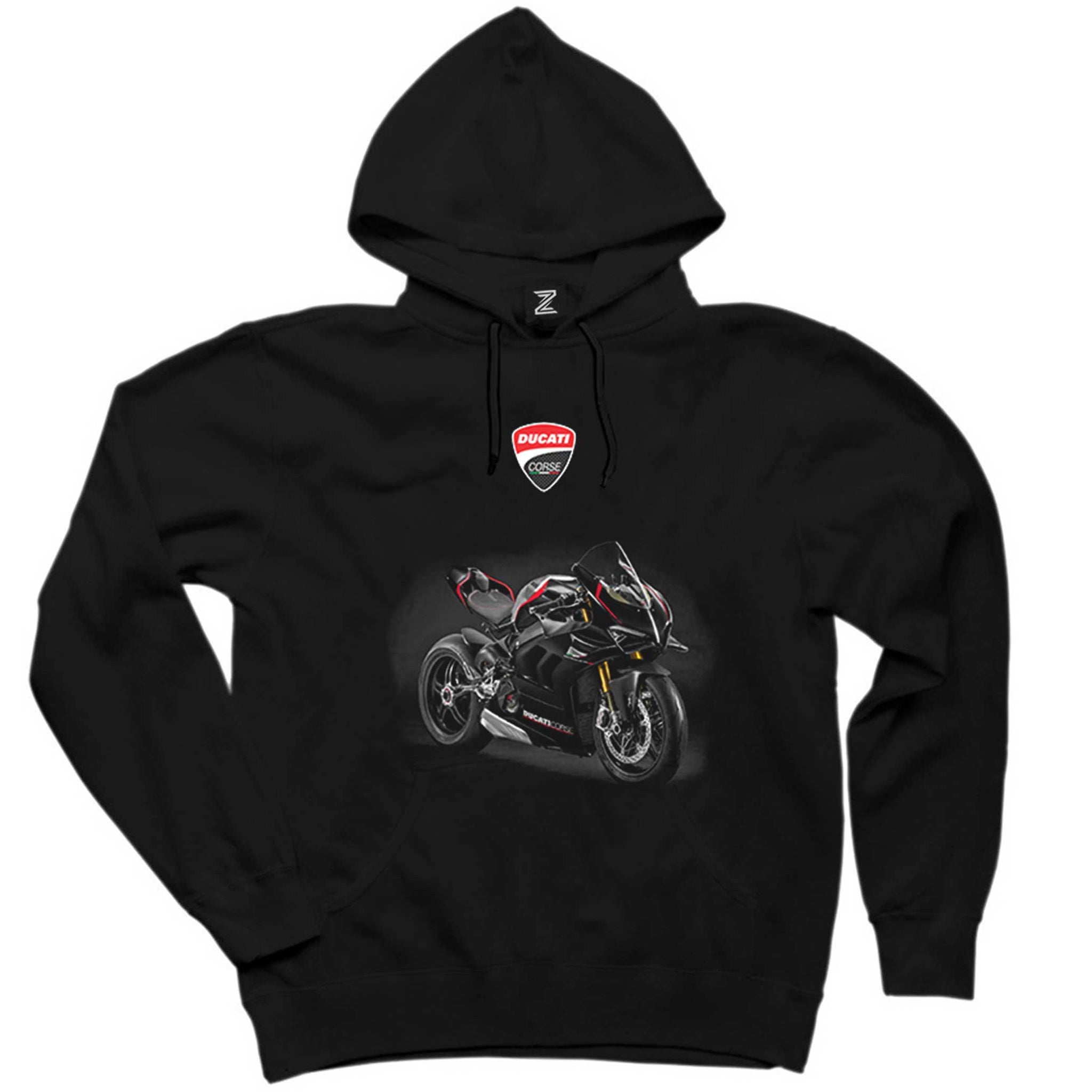 Ducati Panigale V4 SP2.jpg Siyah Kapşonlu Sweatshirt Hoodie