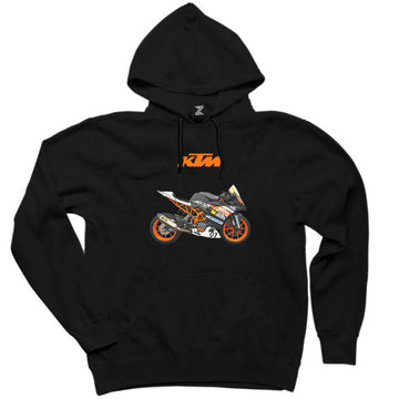 KTM RC 390 Siyah Kapşonlu Sweatshirt Hoodie