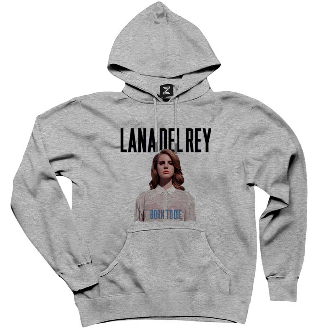 Lana Del Rey Born To Die Gri Kapşonlu Sweatshirt Hoodie