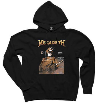 Megadeth So Far So Good Siyah Kapşonlu Sweatshirt Hoodie