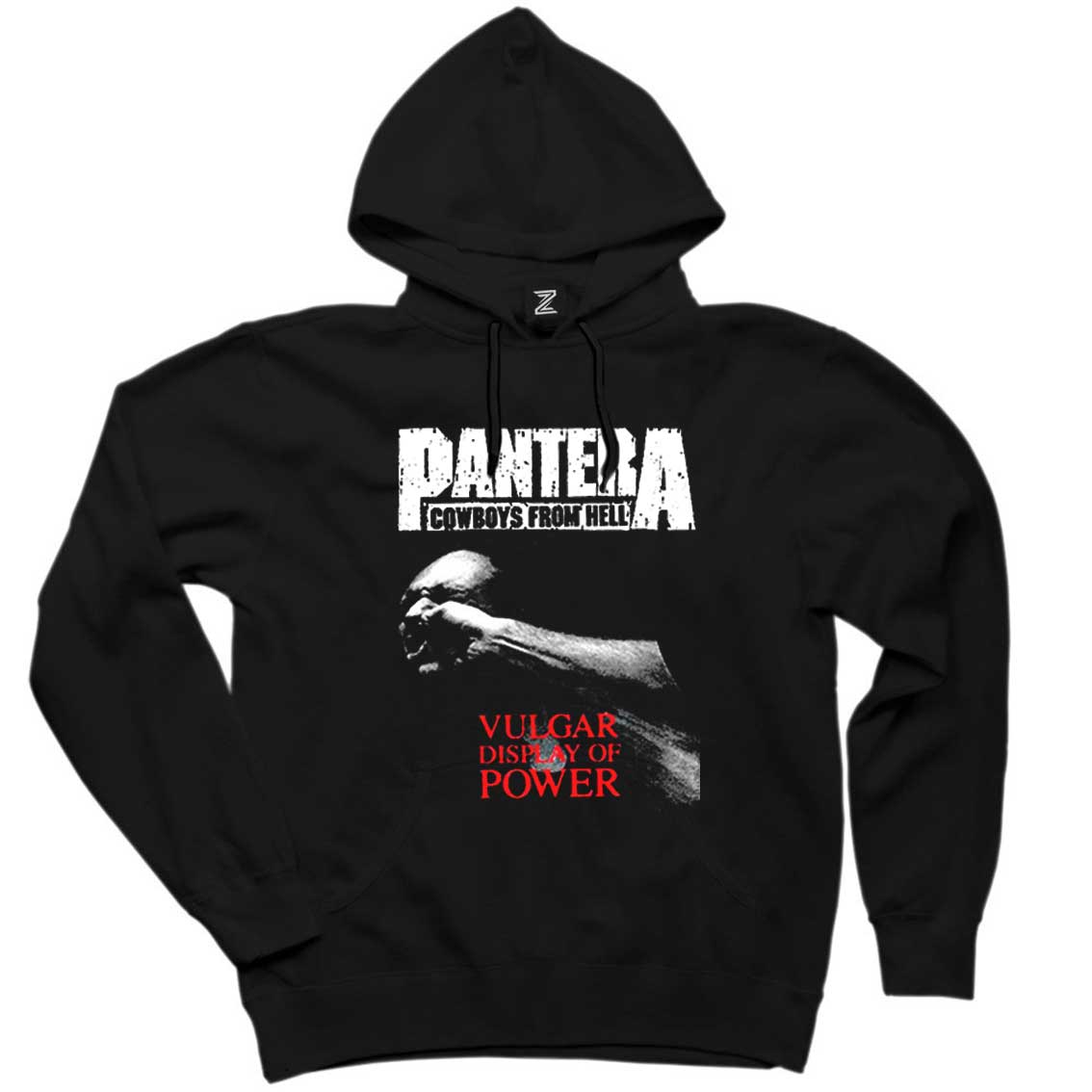 Pantera Vulgar Display Of Power Siyah Kapşonlu Sweatshirt Hoodie