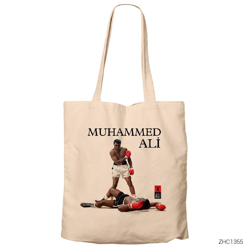 Muhammed Ali Knockout Krem Kanvas Bez Çanta