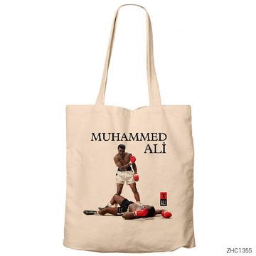 Muhammed Ali Knockout Krem Kanvas Bez Çanta