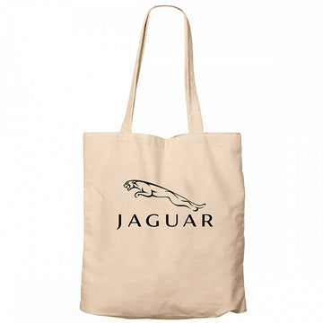 Jaguar Logo Krem Kanvas Bez Çanta