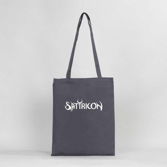 Satyricon Logo Renkli Gabardin Bez Çanta - Zepplingiyim