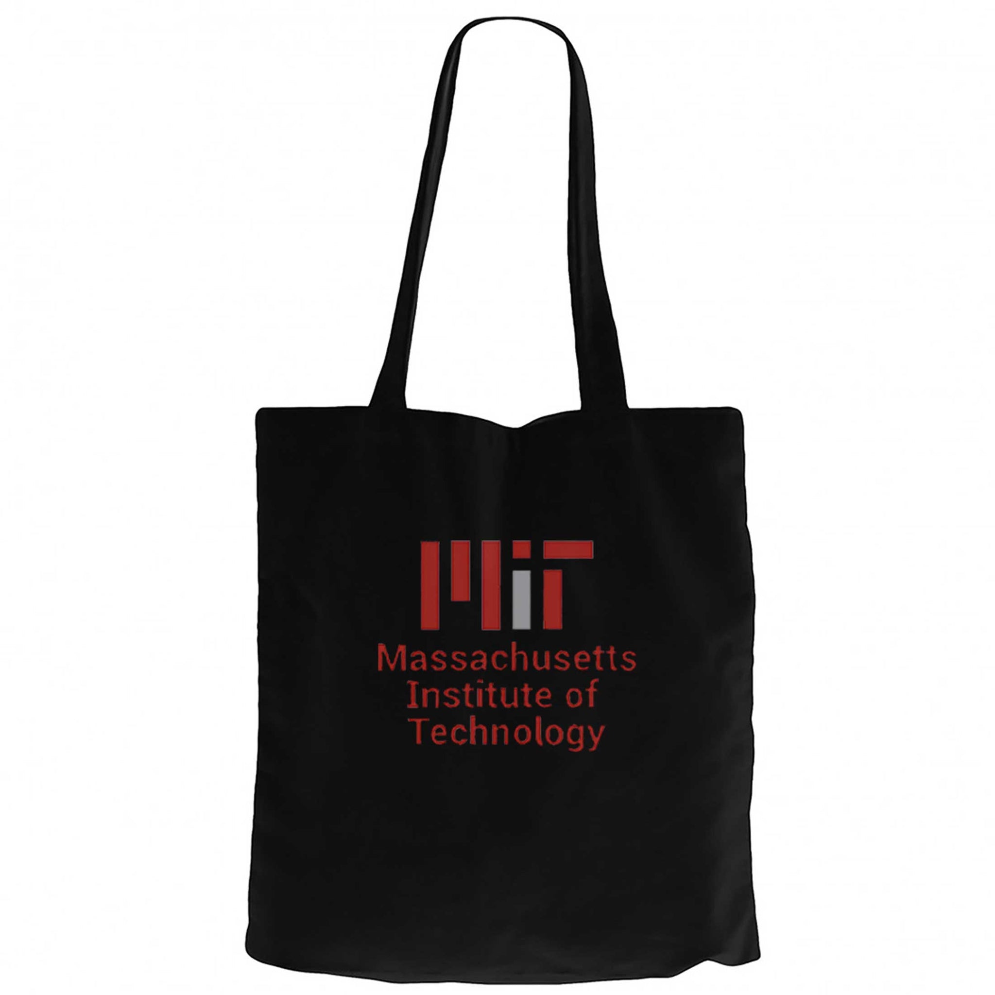Massachusetts Institute Of Technology Logo Siyah Kanvas Bez Çanta