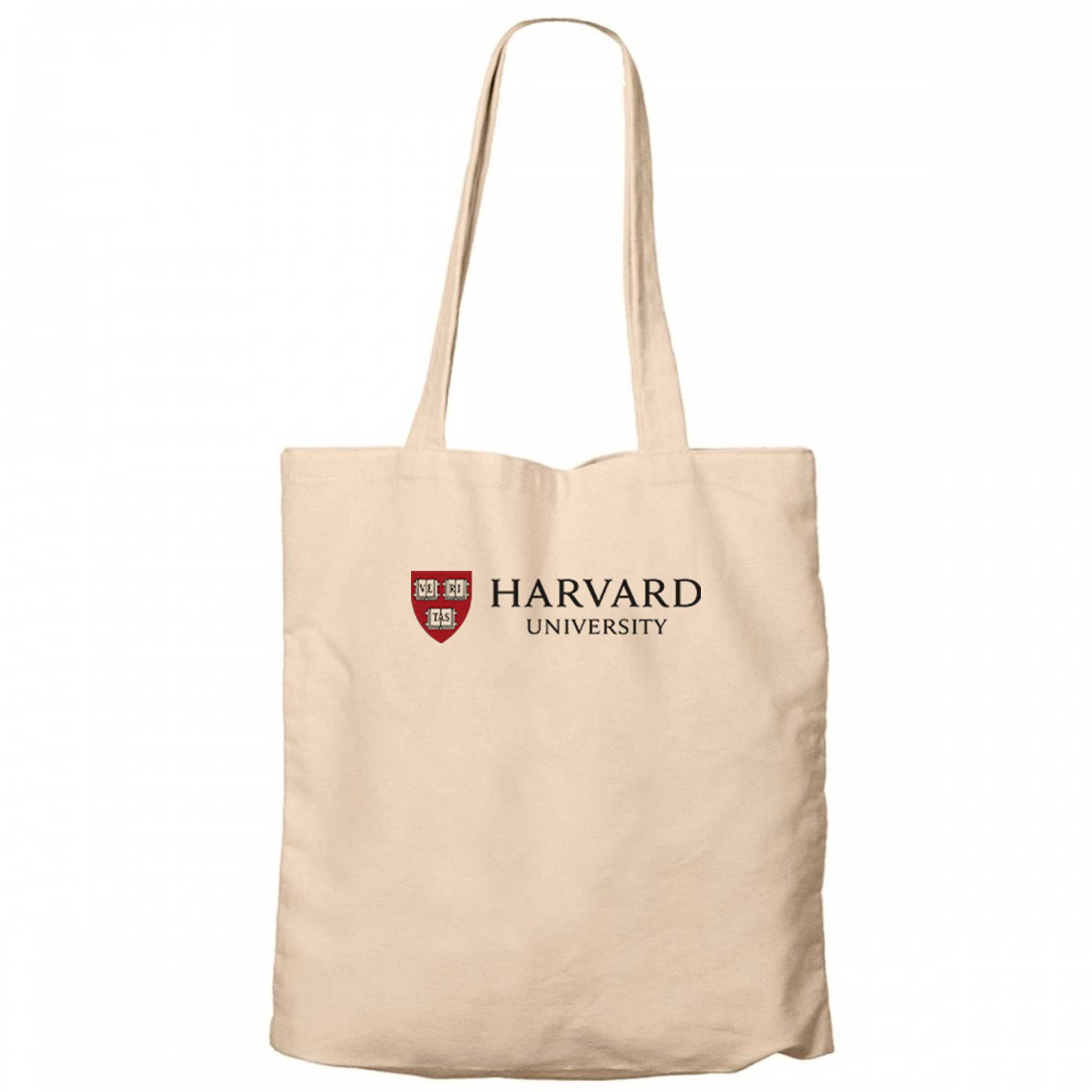 Harvard University Logo Text Krem Kanvas Bez Çanta