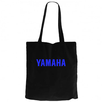 Yamaha Text Blue Siyah Kanvas Bez Çanta