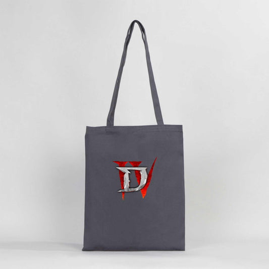 Diablo IV For Logo Renkli Gabardin Bez Çanta - Zepplingiyim