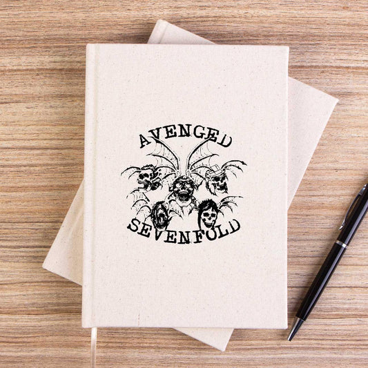 Avenged Sevenfold Smile Skulls Çizgisiz Kanvas Defter - Zepplingiyim