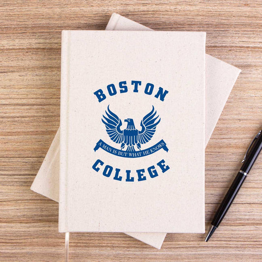 Boston College Logo Çizgisiz Kanvas Defter - Zepplingiyim