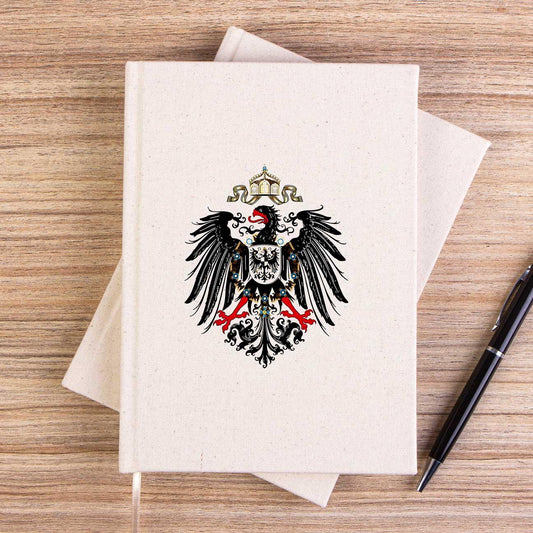Hearts of Iron 4 Imperial Coat of Arms of Germany Çizgisiz Kanvas Defter - Zepplingiyim