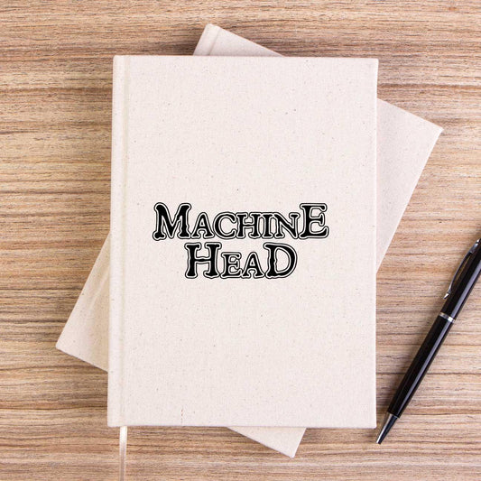Machine Head Text Çizgisiz Kanvas Defter - Zepplingiyim