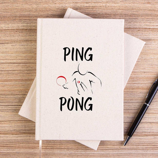 Ping Pong Actor Design Çizgisiz Kanvas Defter - Zepplingiyim