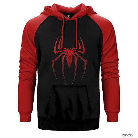 Spiderman Suit Çift Renk Reglan Kol Sweatshirt / Hoodie - Zepplingiyim