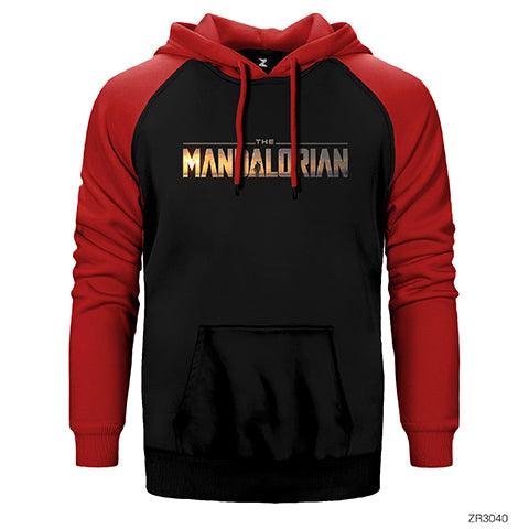 The Mandalorian Logo Çift Renk Reglan Kol Sweatshirt / Hoodie - Zepplingiyim