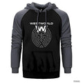 Westworld Point Çift Renk Reglan Kol Sweatshirt / Hoodie - Zepplingiyim