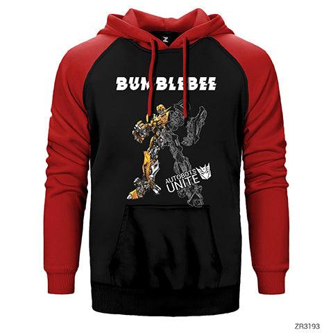 Bumble Bee Çift Renk Reglan Kol Sweatshirt / Hoodie - Zepplingiyim