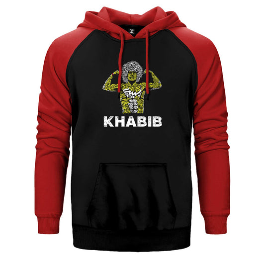 Khabib Graphic Çift Renk Reglan Kol Sweatshirt / Hoodie - Zepplingiyim