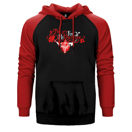 Bullet Gor My Valentine Skull Classic Çift Renk Reglan Kol Sweatshirt / Hoodie - Zepplingiyim