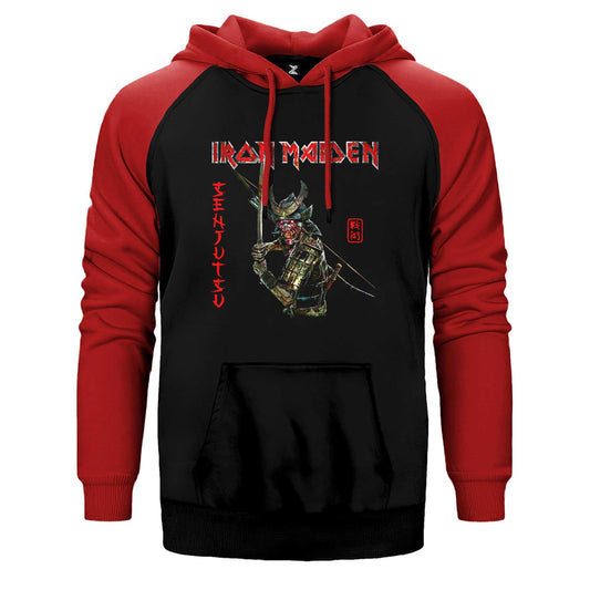 Iron Maiden Senjutsu Çift Renk Reglan Kol Sweatshirt / Hoodie - Zepplingiyim