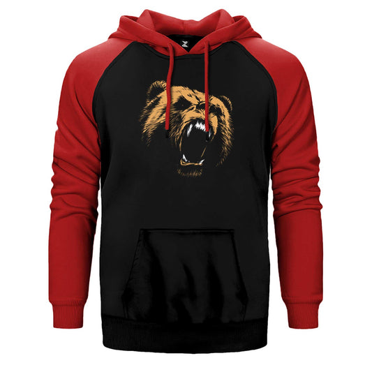 Grizzly Bear Çift Renk Reglan Kol Sweatshirt / Hoodie - Zepplingiyim