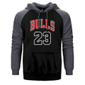 Chicago Bulls 23 Çift Renk Reglan Kol Sweatshirt / Hoodie - Zepplingiyim