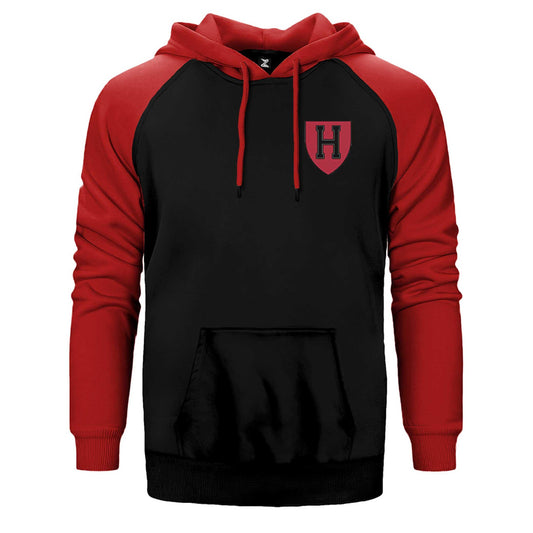 Harvard University Red Logo Çift Renk Reglan Kol Sweatshirt / Hoodie - Zepplingiyim