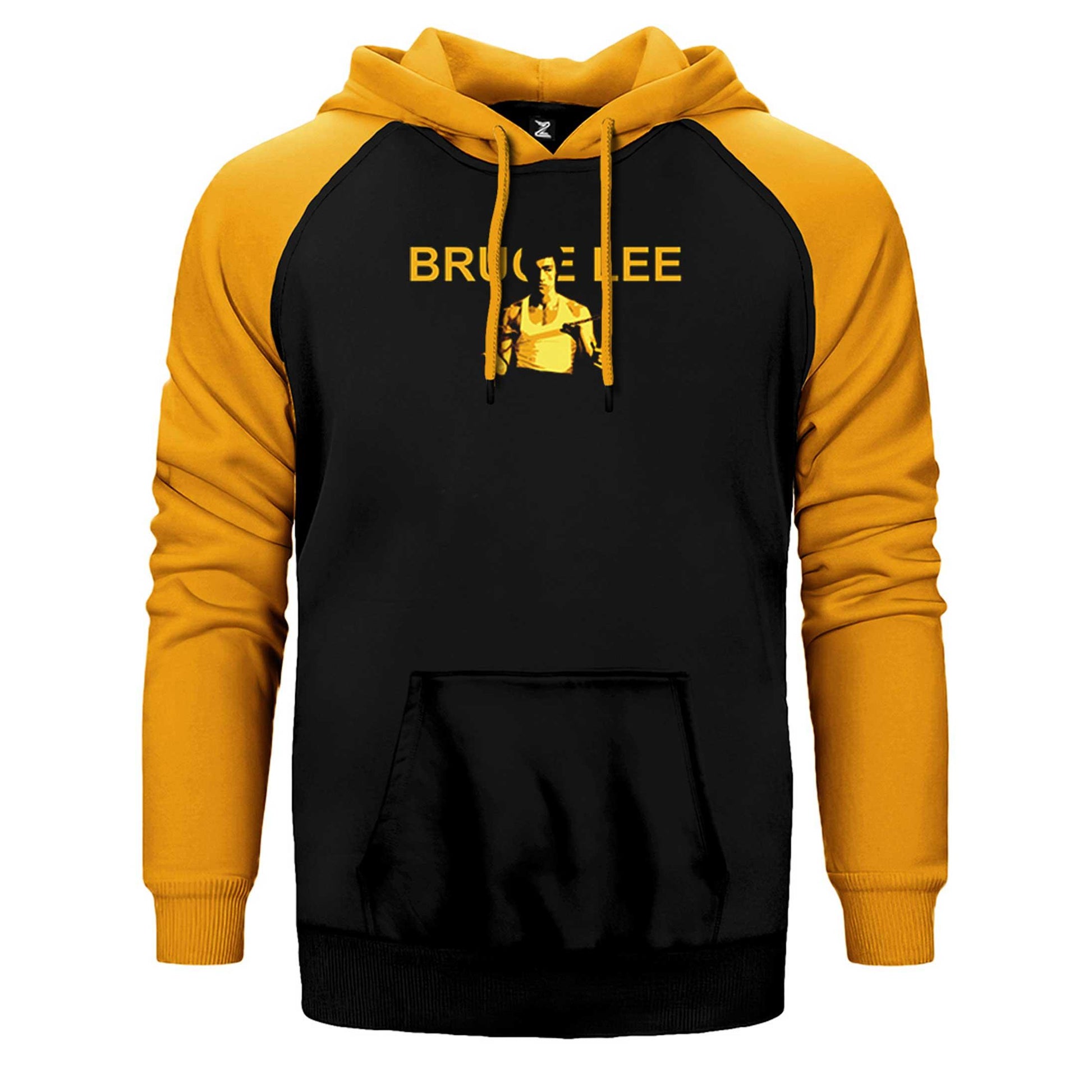 Bruce Lee Nunchaku Çift Renk Reglan Kol Sweatshirt / Hoodie - Zepplingiyim