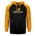 Bruce Lee Yellow Man Çift Renk Reglan Kol Sweatshirt / Hoodie - Zepplingiyim