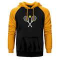Tennis Rackets Çift Renk Reglan Kol Sweatshirt / Hoodie - Zepplingiyim