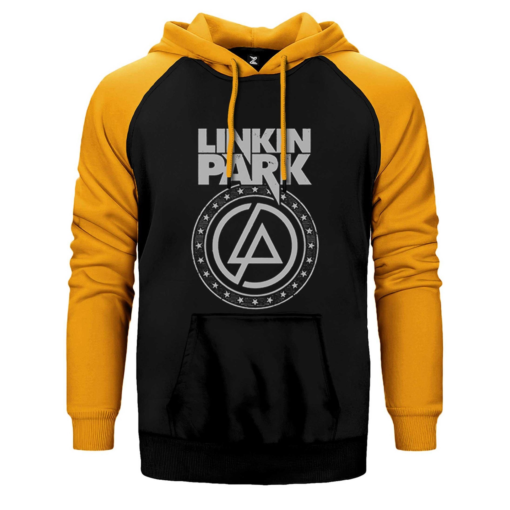 Linkin Park Logo ve Star Çift Renk Reglan Kol Sweatshirt / Hoodie - Zepplingiyim