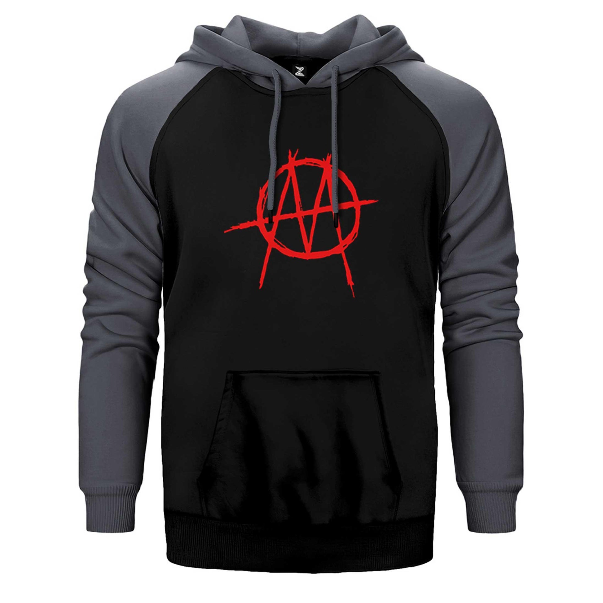 Marilyn Manson Ministry Red Logo Çift Renk Reglan Kol Sweatshirt / Hoodie - Zepplingiyim