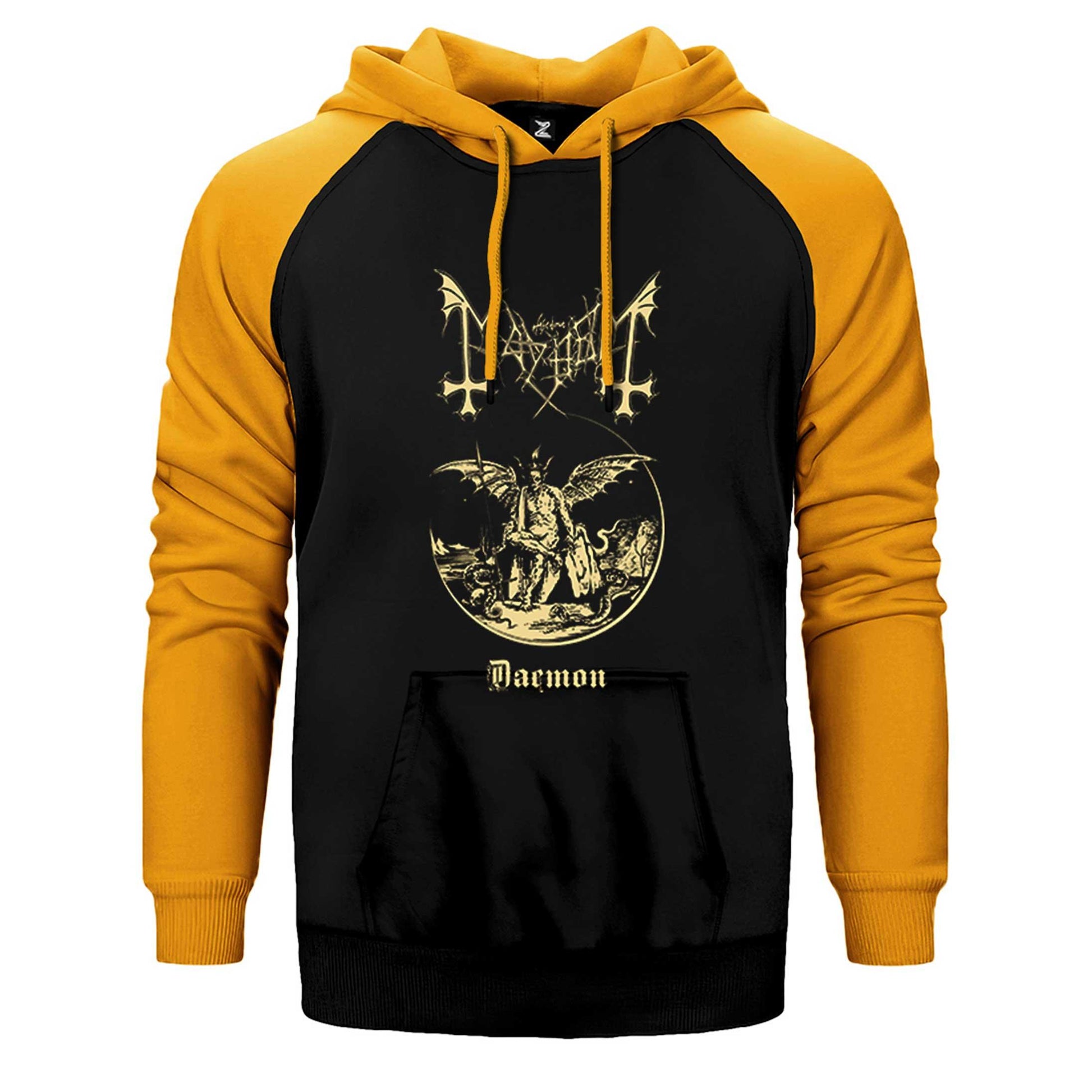 Mayhem Daemon King Çift Renk Reglan Kol Sweatshirt / Hoodie - Zepplingiyim