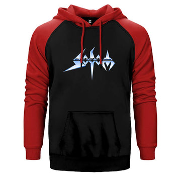 Sodom Logo Çift Renk Reglan Kol Sweatshirt / Hoodie