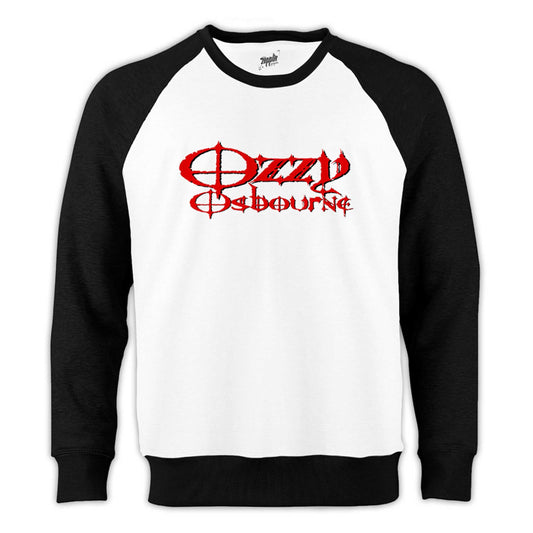 Ozzy Osbounre Blood Reglan Kol Beyaz Sweatshirt - Zepplingiyim