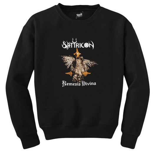 Satyricon Nemesis Divina Siyah Sweatshirt - Zepplingiyim