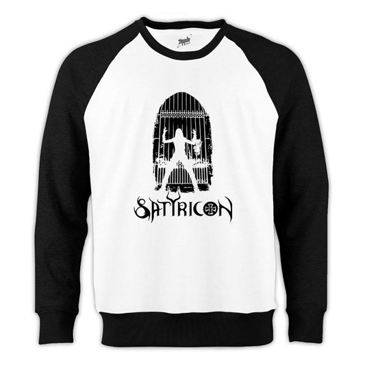 Satyricon Possessed Reglan Kol Beyaz Sweatshirt - Zepplingiyim