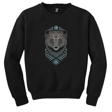 Bear Forest Lord Siyah Sweatshirt - Zepplingiyim
