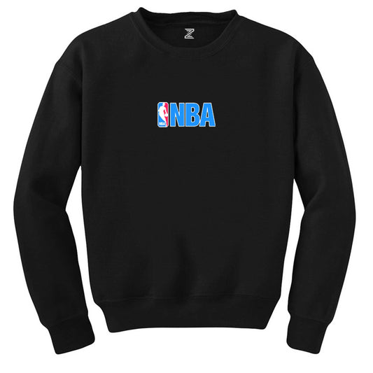 NBA Logo Siyah Sweatshirt - Zepplingiyim