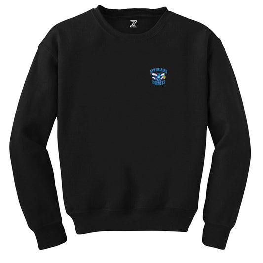 New Orelans Blue Siyah Sweatshirt - Zepplingiyim